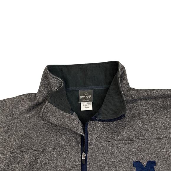Knights Apparel Michigan Full Zip Gray Sweatshirt Size Men's 2X - Picture 3 of 5
